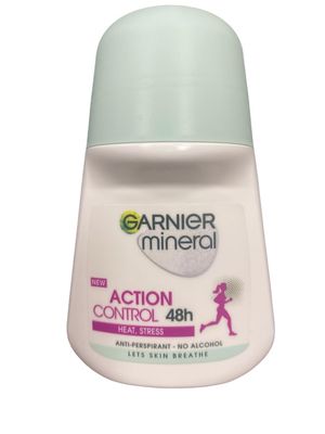 (Pack of 4) Garnier Mineral Action Control Anti-perspirant Roll On for Women 4x50ml