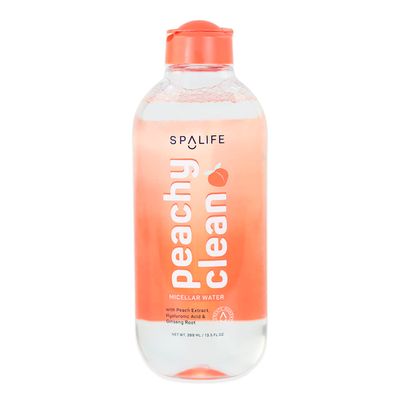 SpaLife Micellar Water with Hyaluronic Acid &amp; Peach Extract - Oil-Free Micellar Cleansing Water &amp; Makeup Remover for Oily Skin - Hydrating Micellar Cleanser for Face, Eyes &amp; Lips