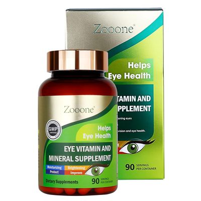 Zooone Lutein Eye Vitamins Supplement 90ct, Lutein &amp; Zeaxanthin for Women Men to Against Macular &amp; Dry Eye, Multivitamin for Vision &amp; Ocular Health with Zinc, VC, VE
