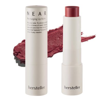hersteller Nearby Recharging Lip Balm Vegan Butter Complex Intensive Moisturizing Treatment for Dry Lips and Cheek Natural Healthy Colors Mauve Color
