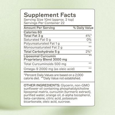 Amy Myers MD Liposomal Curcumin for A Healthy Inflammation Response - Turmeric Curcumin For Gut Health, Oxidative Stress, Help Neutralize Harmful Sgents - 5.6x Higher Absorption, Citrus Flavor 8 Fl Oz