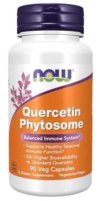 NOW Foods Supplements, Quercetin Phytosome 250mg, Balanced Immune System, 90 Vcaps