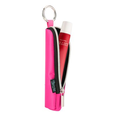 Beautyflier Tinted Lip Butter Balm Keychain Holder Compatible with Summer Fridays 0.5 Oz Lip Balm, Attachment for Summer Fridays, Shine Lip Gloss Portable Holder (Hot Pink)