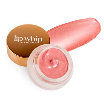 Kari Gran Lip Whip | Moisturizing Lip Balm with Organic Oils | Clear Glossy Sheen Peppermint | Rich Buttery Texture, Hydrates &amp; Protects | Non-GMO, Organic Ingredients, Made in USA (Rosie Gold)