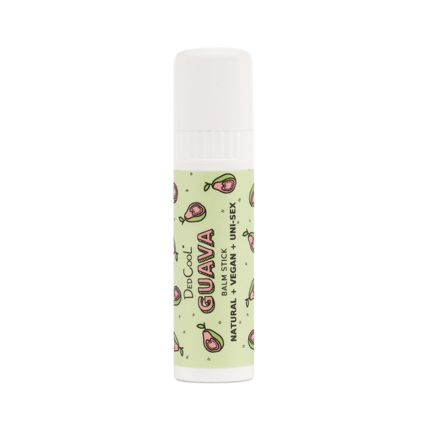 DedCool Lip Balm Stick (Guava) Jumbo, Vegan, Flavored, Coconut Oil Lip Balm, Long Lasting, Moisturization, Hydrates Dry &amp; Chapped Lips, Vegan, Natural, Clean, Non-Toxic, Fragrance For All