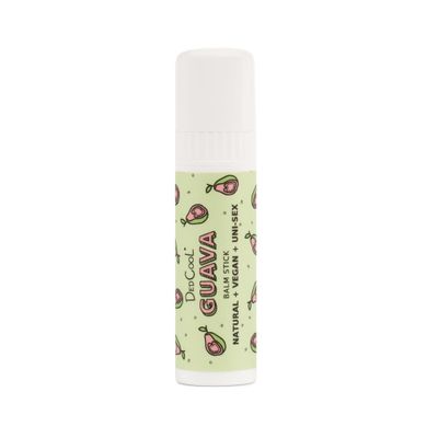 DedCool Lip Balm Stick (Guava) Jumbo, Vegan, Flavored, Coconut Oil Lip Balm, Long Lasting, Moisturization, Hydrates Dry &amp; Chapped Lips, Vegan, Natural, Clean, Non-Toxic, Fragrance For All