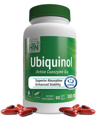 Health Thru Nutrition Ubiquinol 100mg 60 Softgels as Kaneka QH Reduced CoQ-10 | Stabilized - 3rd Party Tested | Enhanced Bioavailability | Cardiovascular &amp; Mitochondria Function Support | Non-GMO