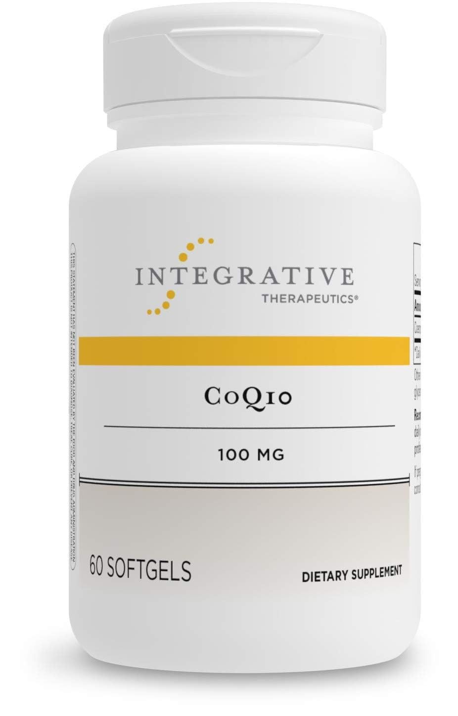 Integrative Therapeutics - CoQ10 (100mg) Coenzyme Q10 (Ubiquinone) Supplement - Supports Cardiovascular &amp; Brain Health - 60 Softgels