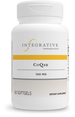 Integrative Therapeutics - CoQ10 (100mg) Coenzyme Q10 (Ubiquinone) Supplement - Supports Cardiovascular &amp; Brain Health - 60 Softgels