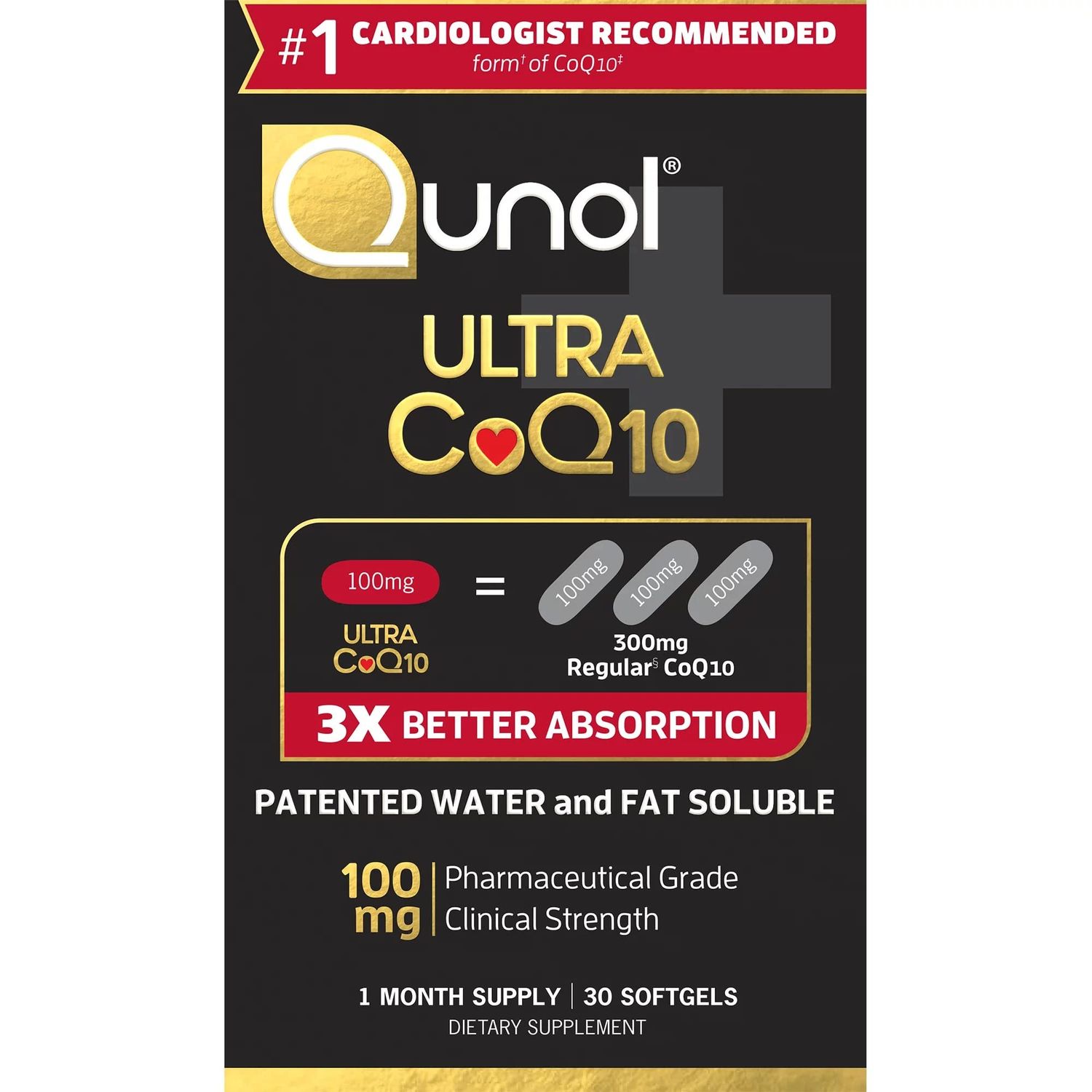 Convergence Ultra CoQ10 Softgels (30 Count) with 3X Better Absorption, Antioxidant for Heart Health, 100mg Natural Supplement Form of Coenzyme Q10