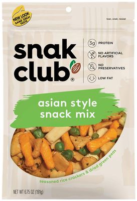 Snak Club Asian Style Snack Mix, 6.75 Ounce (Pack of 6)