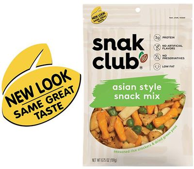 Snak Club Asian Style Snack Mix, 6.75 Ounce (Pack of 6)