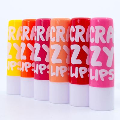 113 Glam Lux Beauty Bundle Crazy Baby Lips Mousturizing Lip Blam Set of 6 Treats Dry Cracked &amp; Nourish Lips Lightly Scented Chapped Lip Care Essential, Nourishing Hydrates Repairs Sheer Natural Tone