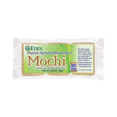 Eden Organic Sprouted Brown Rice Mochi, 100 Sprouted Whole Grain, Traditionally Made in Japan, 10.5 oz