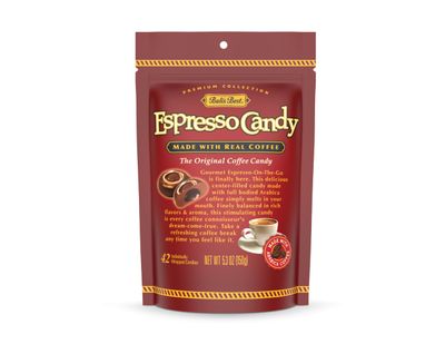 Bali&#39;s Best Espresso Candy, 5.3 Oz (Pack of 12), Individually Wrapped Hard Candy with Espresso Filled Center, Made with Real Sumatran Coffee, Halal