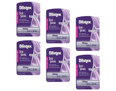 Blistex Silk &amp; Shine Lip Moisturizer 0.13 oz Pack of 6