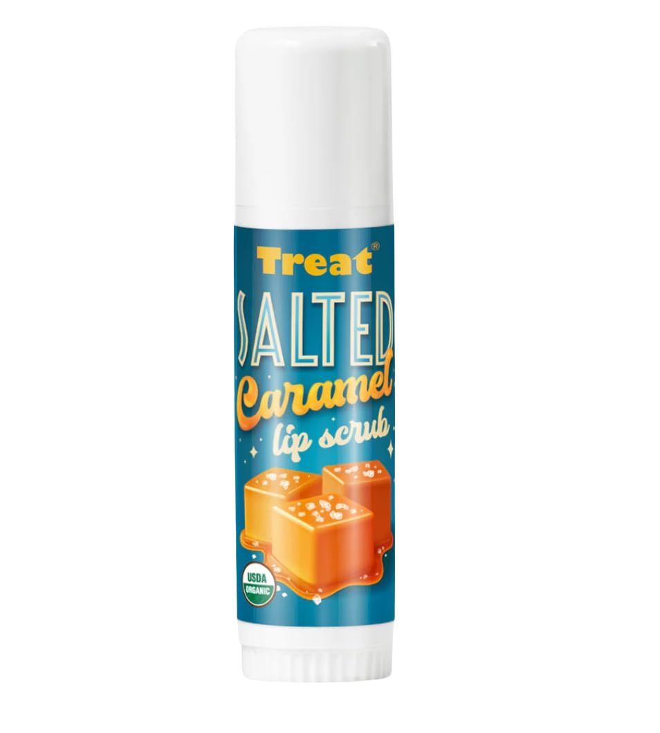 TREAT Jumbo Lip Scrub - Salted Caramel, Organic &amp; Cruelty Free (.50 OZ)