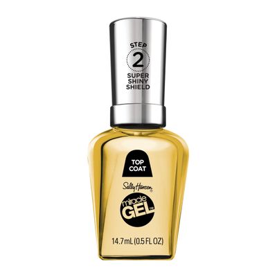 Sally Hansen Miracle Gel, Super Shiny Shield, Quick Dry, Long Lasting, Sheer, Shiny Topcoat Nail Polish