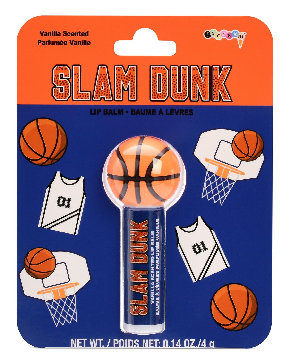 iscream Sport-Tastic Basketball Shaped Vanilla Scented Lip Balm