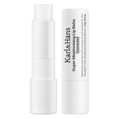 Karl&amp;Hans Super Moisturizing Lip Balm - Unscented with Coconut &amp; Avocado Oil for Lip Repair and Care, Soothes and Hydrates Dry Lips with Natural and Nourishing Formula - 1 Count