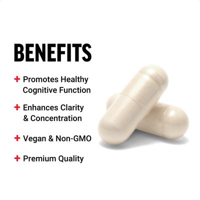 FORCE FACTOR DMAE Supplement for Concentration, Focus, and Healthy Cognitive Function, Brain Supplement &amp; Neurotransmitter Support, Vegan, Non-GMO, 100 Capsules