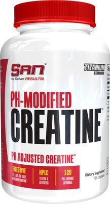 PH Modified Creatine - Buffered Formula for Enhanced Muscle Strength and Performance, 120 Servings