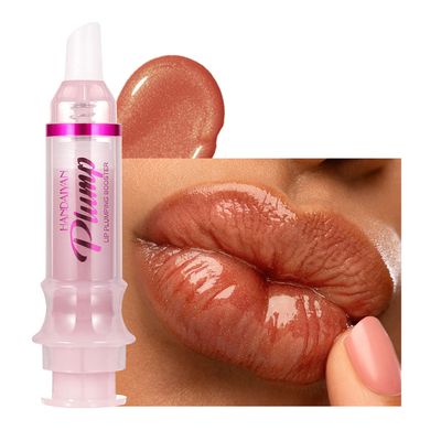 Plumping Lip Oil with Fresh Ginger Extract - Instant Fuller Lips, Ultra-Hydrating &amp; Nourishing Glossy Lip Glow Oil, Lip Plumping Booster for Smooth, Defined Lips (05 NUDE ILLUMINATOR, 1)