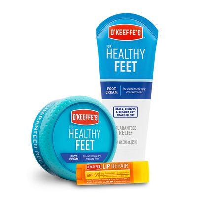 O&#39;Keeffe&#39;s Healthy Feet Jar, Tube, and Lip Repair SPF Variety Pack