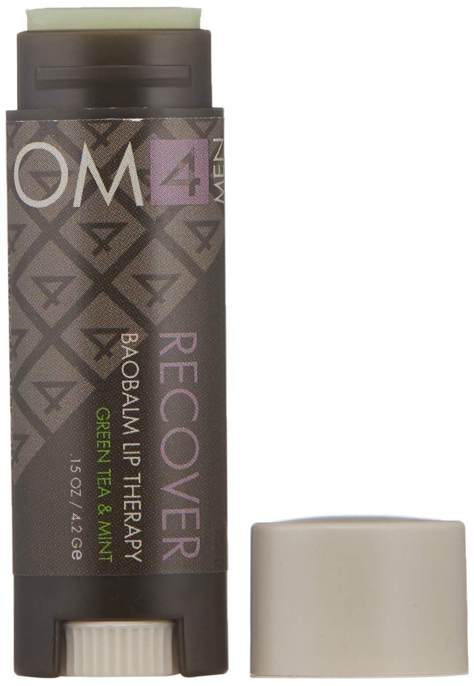 Organic Male OM4 Encore RECOVER: Bao-Balm Lip Therapy - Soothe and Hydrate Chapped, Dry Lips, Unisex, Men, Women