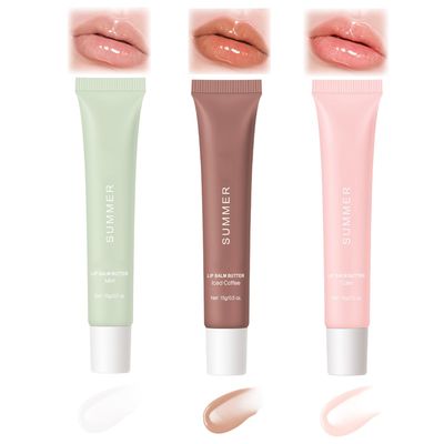Summer 3Pack Special Lip Balms - Lip Balm Hydrating - Tinted Lip Butter Balm - Moisturizing Lip Gloss Set - Girls Lip Oil - Lip Moisturizer for Women - Lip Care Products - Gifts for Teen Girls