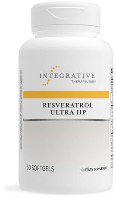 Integrative Therapeutics - Resveratrol Ultra HP, 175 mg Resveratrol - Cardiovascular Support- 60 Softgels