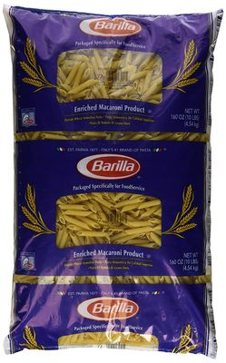 Barilla Penne Rigate Pasta, 160 oz. Bag (Pack of 2) - Non-GMO Pasta Made with Durum Wheat Semolina - Kosher Certified Pasta