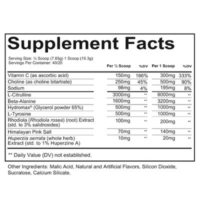 REDCON1 Non Stim & Caffeine Free Pre Workout Powder for Women & Men - Total War Pump - with L-Citrulline, Beta Alanine & More - Workout at Any Time of Day - Plum Fusion (10.79 oz)