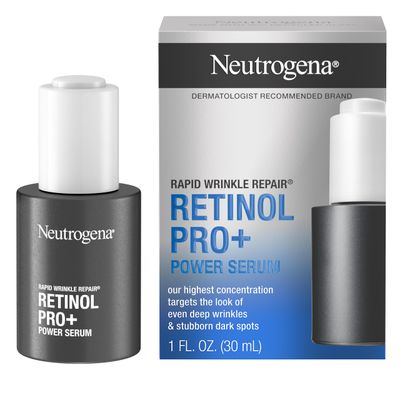 Neutrogena Rapid Wrinkle Repair Retinol Pro Power Facial Serum, Gentle Anti-Aging Face Serum with Pure Retinol &amp; Nourishing Emollients, Non-Comedogenic, Paraben-Free, 1 fl. oz