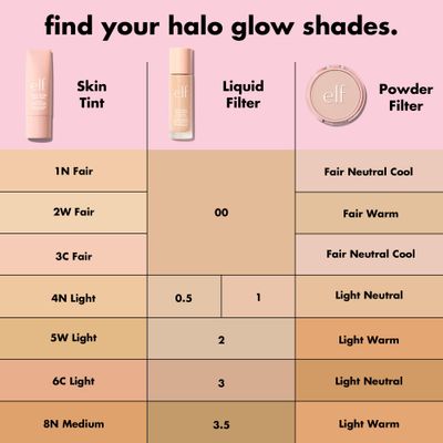 e.l.f. Halo Glow Skin Tint SPF 50, Tinted Moisturizer For Light, Buildable Coverage, Creates A Natural Glow, Vegan &amp; Cruelty-Free, 4 Light Neutral