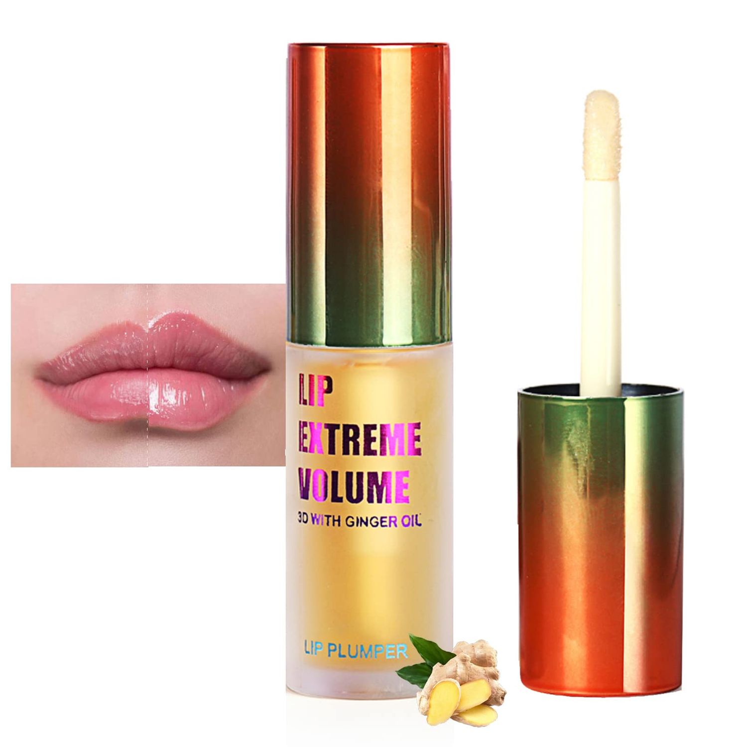 Rosarden Lip Plumper Extreme - Plumping Lip Gloss - Clear Lip Plump Gloss -Lip Enhancer Plumper - Lip Moisturizer for Dry Lips - Lip Filler Plumper - Volumize Lips Instantly for Thicker &amp; Fuller Lips