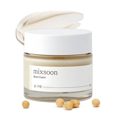 mixsoon Bean Cream - Intensive Moisture Face Cream For Smooth, Nourished Skin, Pore &amp; Sebum Care - Korean Skincare For Glass Skin - Non-stick (1.69 fl.oz / 50ml)