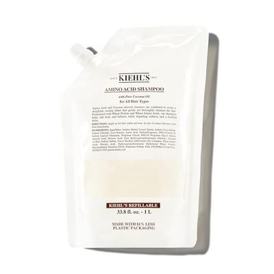 Kiehl&#39;s Amino Acid Shampoo, with Coconut Oil to Clarify and Cleanse, Helps Strengthen, Prevent Breakage, Suitable for All Hair Types, Paraben-Free - 33.8 fl oz /1 Liter Refill