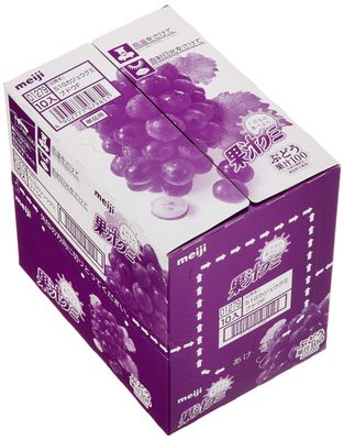 Meiji juice gummy grape 51g 10 bags