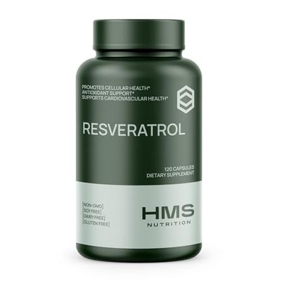 Resveratrol 1400mg 120 Capsules High Potency Trans-Resveratrol with Powerful Antioxidents Acai Grapeseed Green Tea Supports Cellular and Cardiovascular Health Anti-Aging