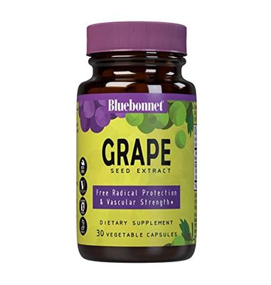 BlueBonnet Super Fruit Grape Seed Extract Supplement, 30 Count