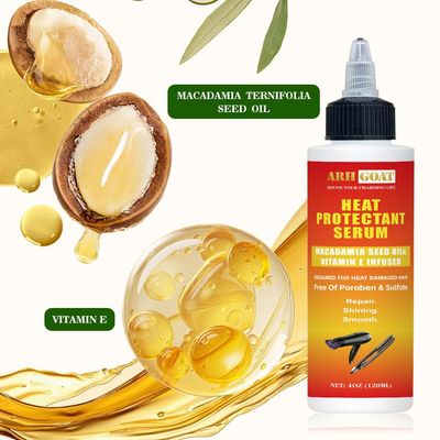 ARHGOAT 4oz Heat Protection Hair Serum, Thermal Protection Ultra Shine Oil Serum, Protects Hair form Heat Damage, Anti Frizz Strengthening Hydrating