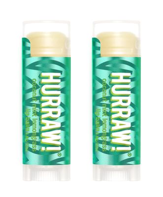 Hurraw! Coconut, Mint, Lemongrass (Pitta) Lip Balm, 2 Pack: Organic, Certified Vegan, Cruelty and Gluten Free. Non-GMO, 100 Natural Ingredients. Bee, Shea, Soy and Palm Free. Made in USA