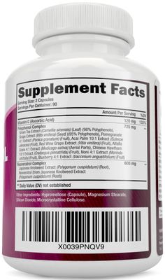 Purely Holistic Resveratrol 1450mg, 90 Servings, Trans-Resveratrol Antioxidant Supplement with Vitamin C and Polyphenol Complex, 180 Vegan Capsules