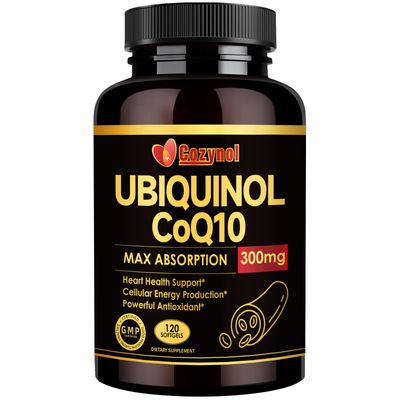 Ubiquinol CoQ10-300mg-Softgels with Vitamin E &amp; Omega 3, Coenzyme Q10 Supplement High Absorption Support Heart Health &amp; Energy-Production, Powerful-Antioxidant 120 Servings 4 Month Supply