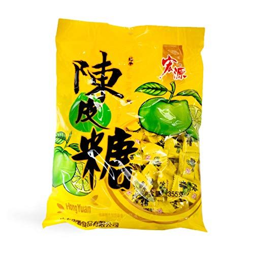 Hongyuan Fruit Candy 350g (Tangerine Peel Hard Candy, pack of 2)
