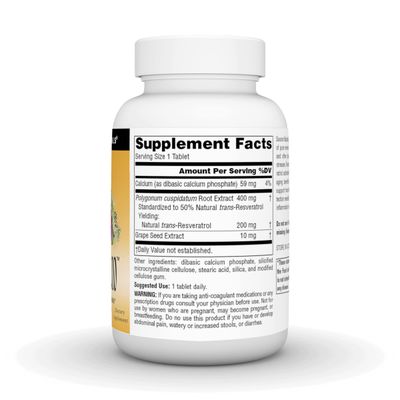 Source Naturals Resveratrol 200 for Healthy Aging, 200 mg - 120 Tablets