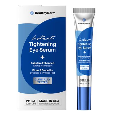 Instant Under Eye Lift Serum - Reduces Eye Bags, Wrinkles, Puffy Eyes, Dark Circles &amp; Crows Feet in Minutes - Advanced Firming Polysaccharide Formula for Mature Skin - 20 mL