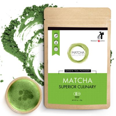 eco heed Superior Culinary Grade Matcha Powder - 1.05oz Authentic Japanese from Uji - Matcha Powder Organic Green Tea - Stone Ground No Additives - Organic Matcha with No Gluten No Sugar