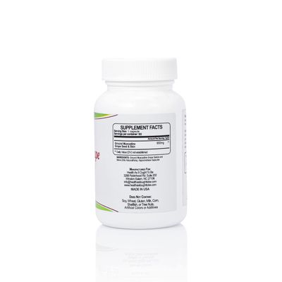 Health As It Ought To Be Muscadine Grape Seed & Skins 650 mg Supplement | Physician Formulated Powerful Antioxidant Support Beyond The Average Grape | 90 Capsules
